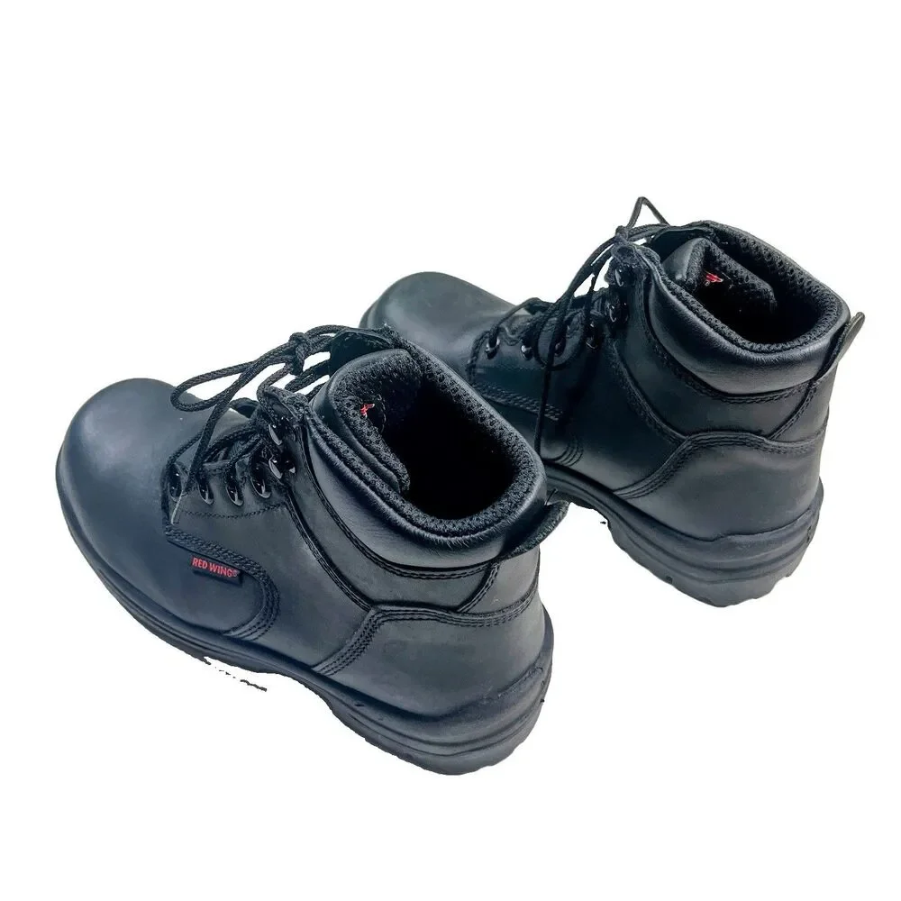Red Wing Shoes 2234 Men Black Leather Safety Steel Toe Work Boots Sz 7D ASTM EH